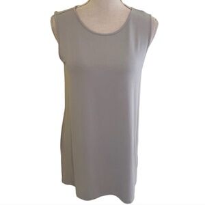 J. Jill Wearever collection sleeveless tank in light grey